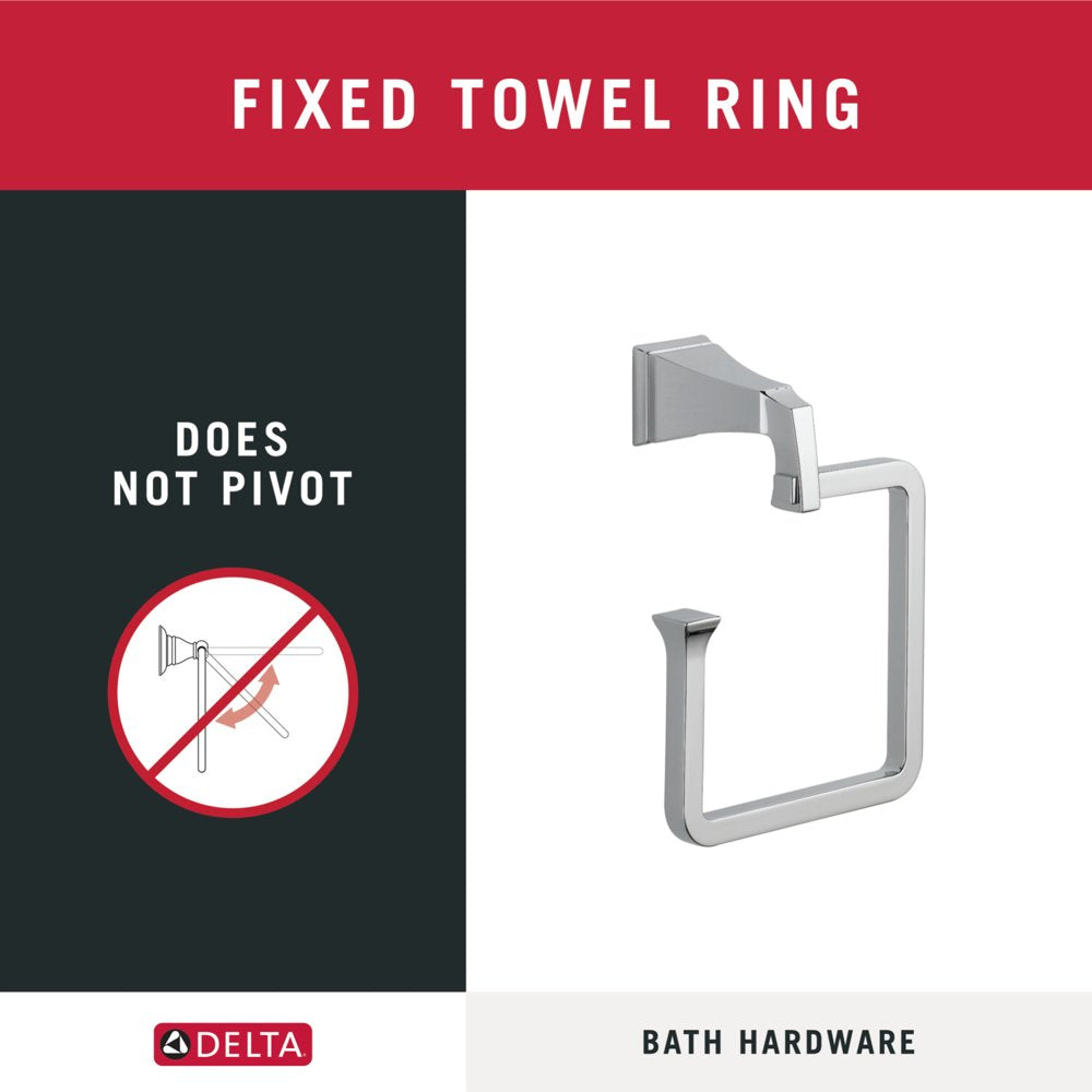 Dryden Towel Ring Polished Nickel