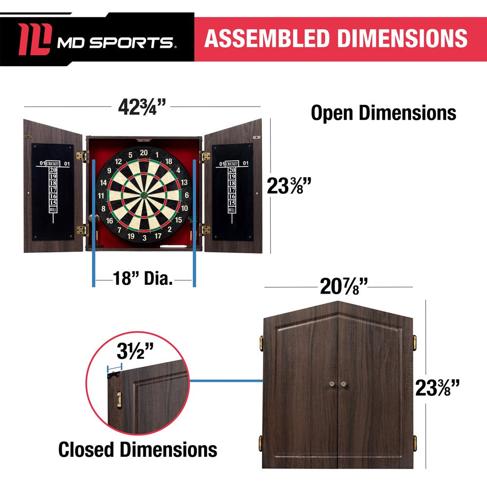 Burnham Bristle Dartboard Cabinet Set
