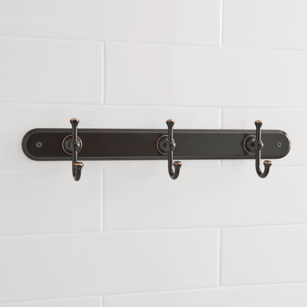 Hook Rack With Oil Rubbed Bronze