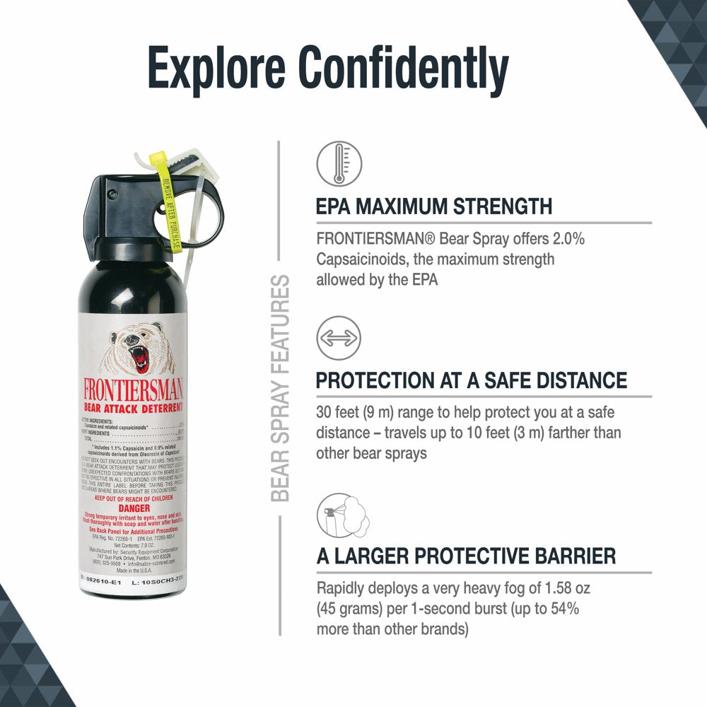 Bear Spray Deterrent with Belt Holster