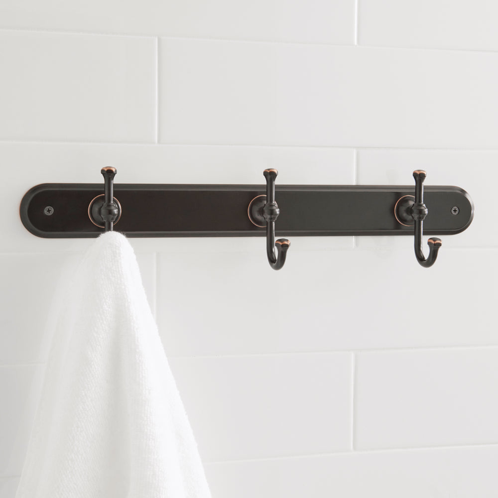 Hook Rack With Oil Rubbed Bronze