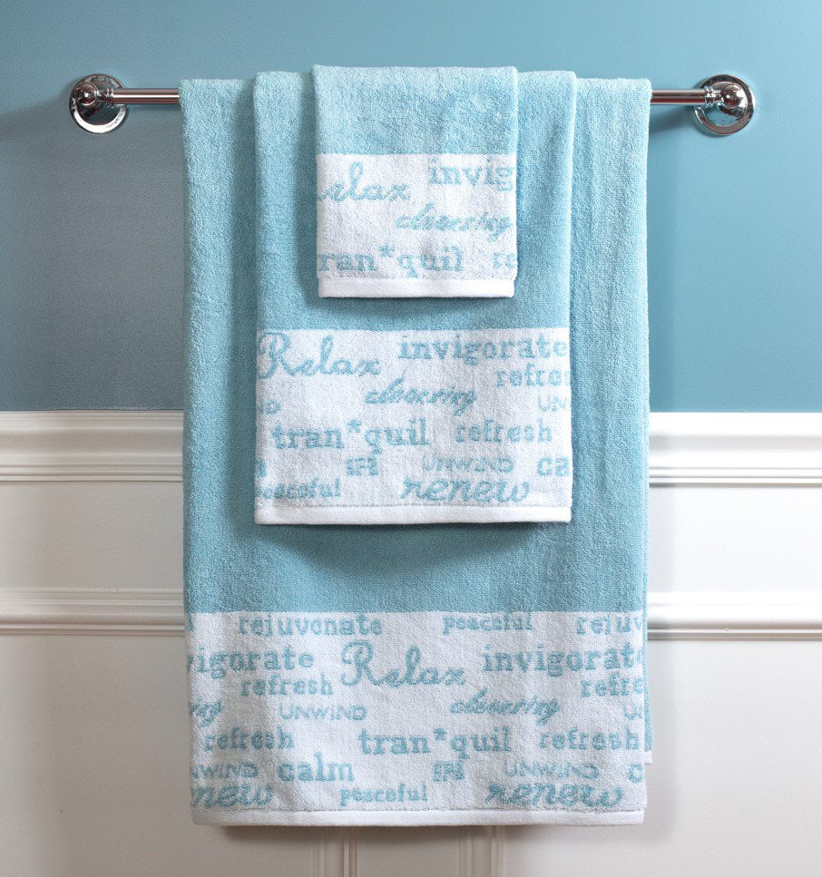 Towel Set in Agean Blue