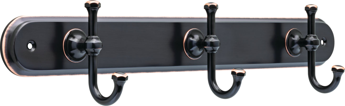 Hook Rack With Oil Rubbed Bronze
