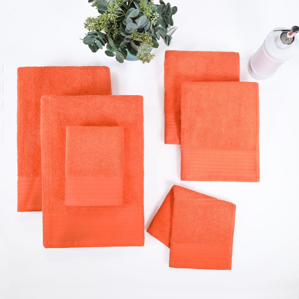 6 Piece Solid Towel Set