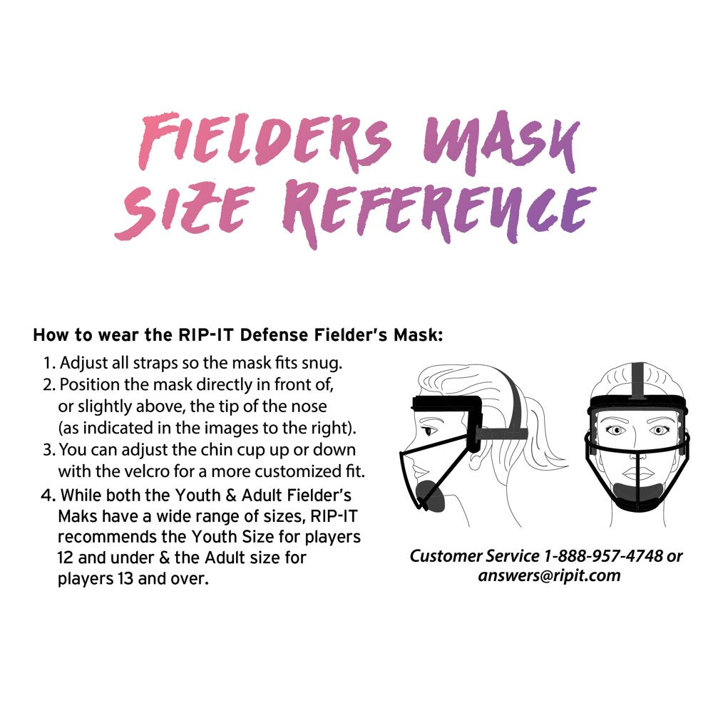 Original Defense Softball Fielder's Mask