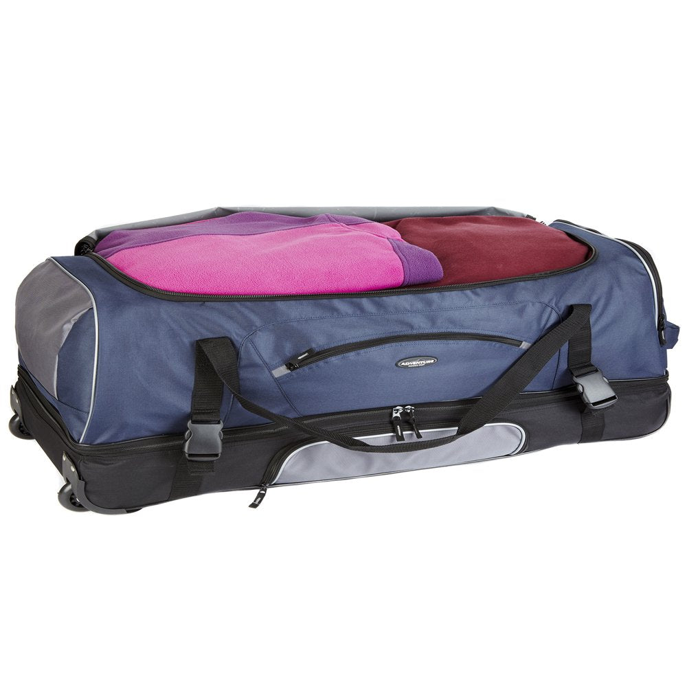 Bottom Rolling Duffel Navy Black