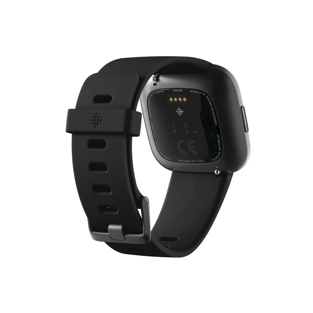 Versa 2 Health & Fitness Smartwatch - Black/Carbon Aluminum