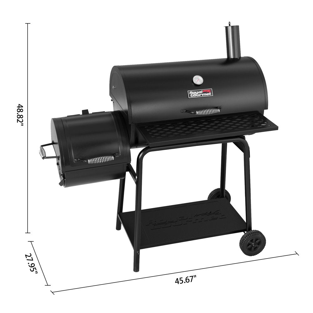 Grill with Offset Smoker