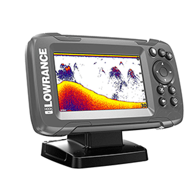 Lowrance HOOK2 4X Portable Fishfinder with Bullet Skimmer Transducer, 4" Screen Size