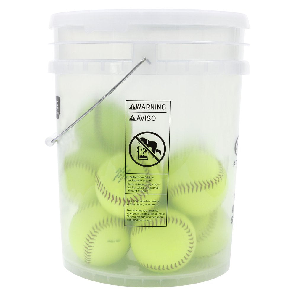 Set of 12 Softballs in Bucket