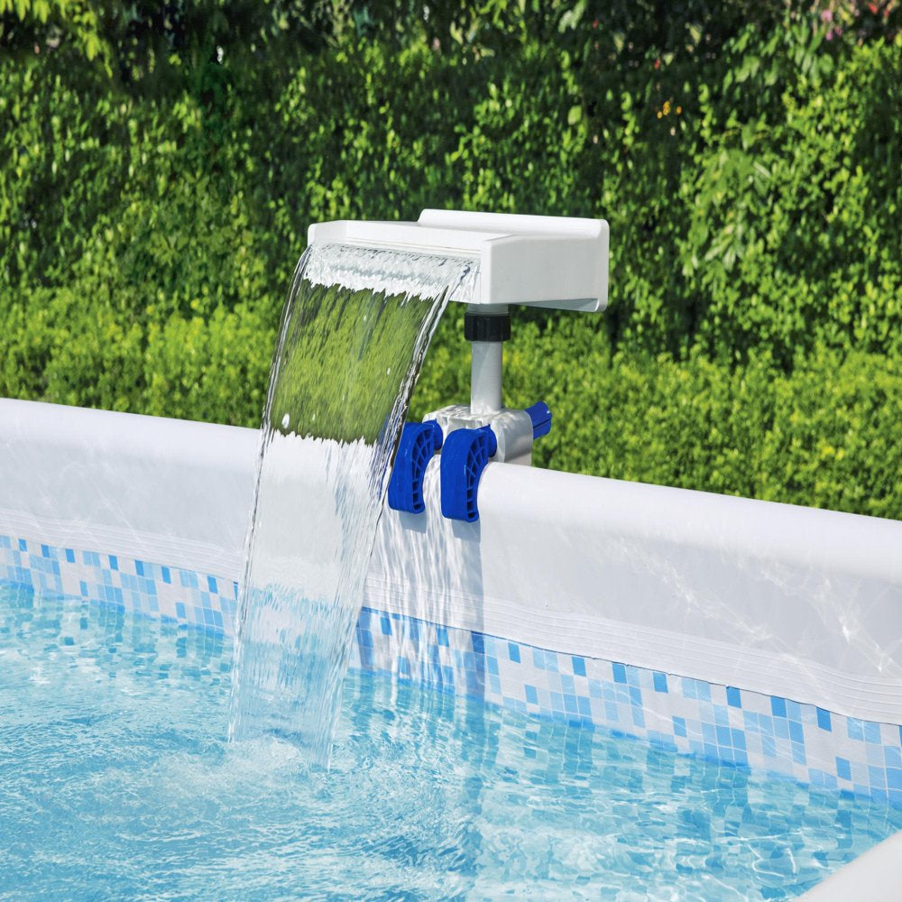 Pool Waterfall Projector LED Waterfall Above Ground Pool – WayOlife