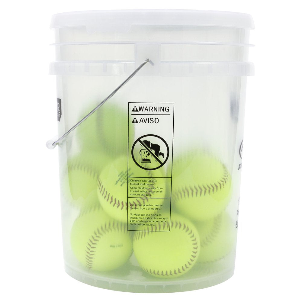Set of 12 Softballs in Bucket